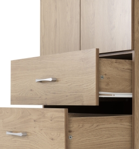 Image: 7133 - Charles 2 Door Wardrobe - Oak